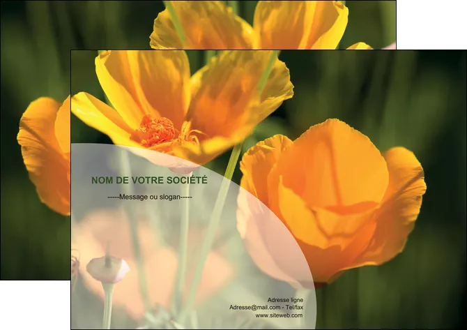 imprimerie affiche agriculture fleurs bouquetier horticulteur MIFLU34124