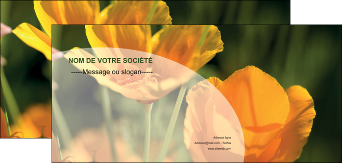 creation graphique en ligne flyers agriculture fleurs bouquetier horticulteur MIF34128