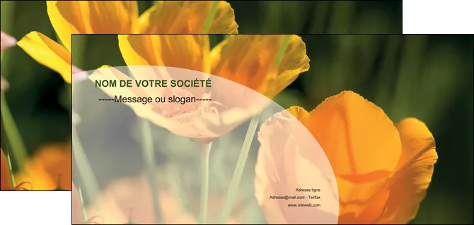 creation graphique en ligne flyers agriculture fleurs bouquetier horticulteur MIFCH34128