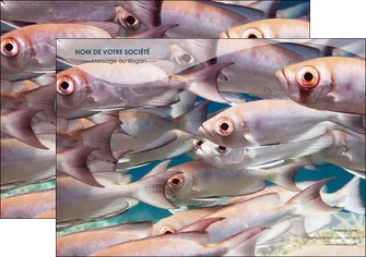 creation graphique en ligne affiche paysage poisson ban de poisson oeil de poisson MLGI34160