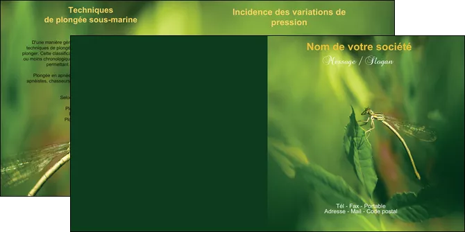 faire depliant 2 volets  4 pages  restaurant menu restaurant liste de menu set de table MLGI34236