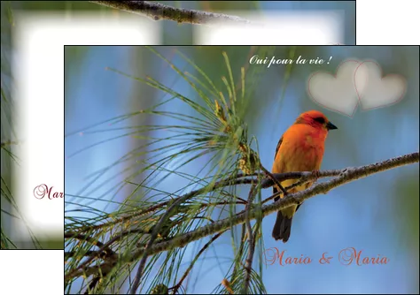 creer modele en ligne depliant 2 volets  4 pages  mariage faire part de mariage invitation mariage MID34490