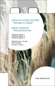 creer modele en ligne carte de visite paysage fleurs champs nature MLGI34614