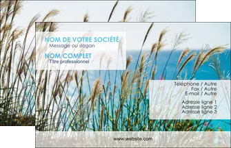 personnaliser modele de carte de visite paysage nature champs fleurs MLGI34664
