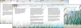 personnaliser modele de depliant 4 volets  8 pages  paysage nature champs fleurs MLGI34674