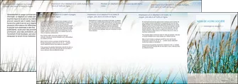 maquette en ligne a personnaliser depliant 4 volets  8 pages  paysage nature champs fleurs MLGI34676