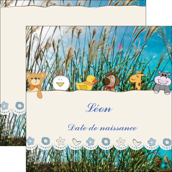 realiser flyers faire part de naissance carte de naissance carton invitation naissance MLGI34824