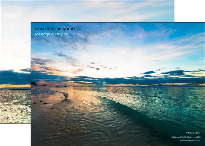 exemple affiche sejours mer nature ciel MIFBE34846