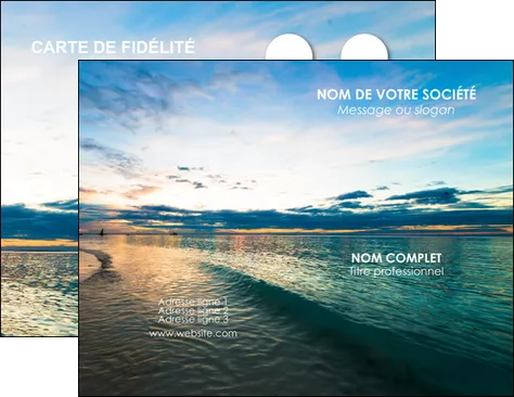 imprimerie carte de visite sejours mer nature ciel MIFBE34860