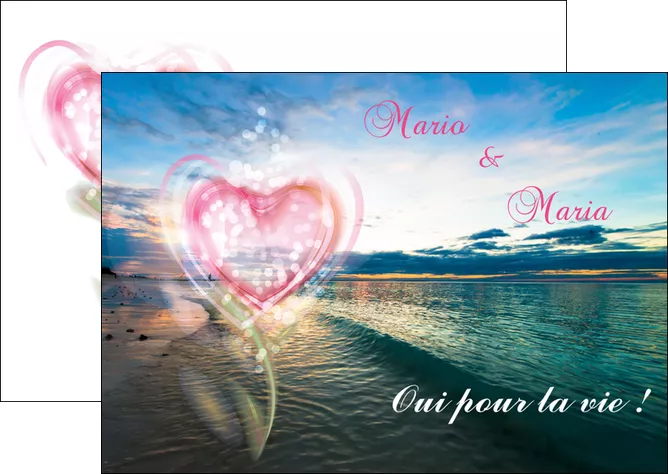 creation graphique en ligne flyers faire part de mariage invitation mariage noces MID34878