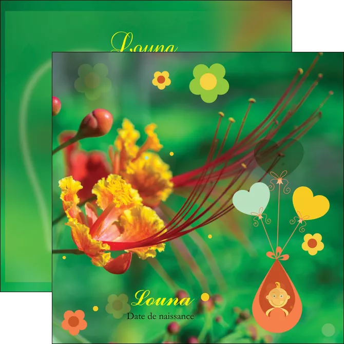 imprimerie flyers fleur naissance nature MID34952