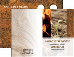 personnaliser maquette carte de visite agriculture plante plantation herbe MIFLU35010