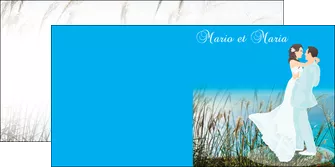 modele en ligne depliant 2 volets  4 pages  faire part de mariage invitation mariage noces MLGI35090