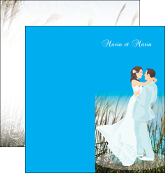maquette en ligne a personnaliser depliant 2 volets  4 pages  faire part de mariage invitation mariage noces MLGI35096