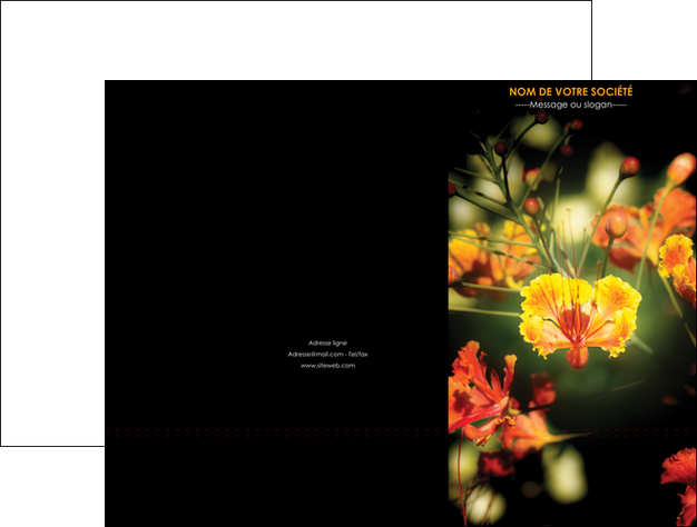 creer modele en ligne pochette a rabat fleuriste et jardinage fleurs printemps jardin MLGI35170