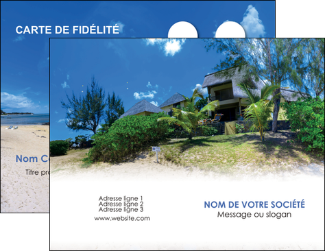exemple carte de visite sejours agence immobilier ile maurice villa MIFBE35212
