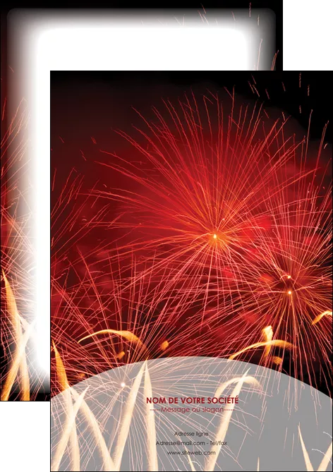 personnaliser modele de flyers 14 juillet feux dartifice artificier MLGI35594
