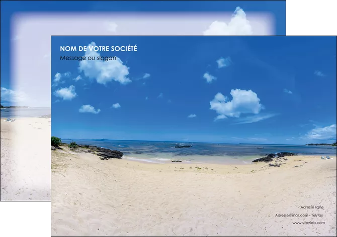 creation graphique en ligne affiche paysage mer vacances ile MLIGLU35766