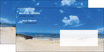 personnaliser modele de enveloppe paysage mer vacances ile MIFCH35768