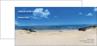 creer modele en ligne carte de correspondance paysage mer vacances ile MIFCH35774