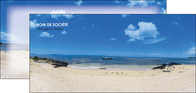 imprimer flyers paysage mer vacances ile MIF35776