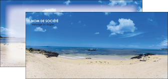 imprimer flyers paysage mer vacances ile MIS35776