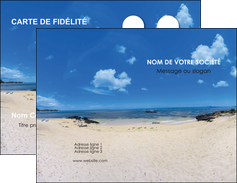 modele en ligne carte de visite paysage mer vacances ile MIFBE35788