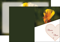 impression depliant 2 volets  4 pages  fleurs nature beaute MLGI35850