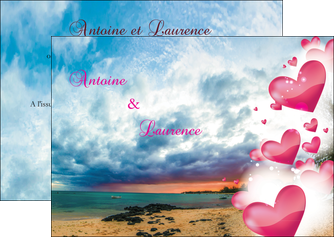 creer modele en ligne flyers coeur amour mariage MLIG35940