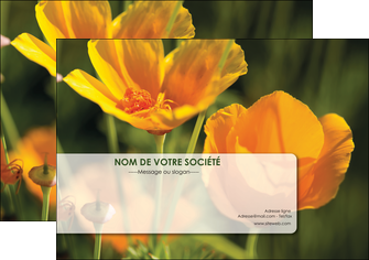 personnaliser maquette flyers fleuriste et jardinage fleurs nature printemps MLGI35966