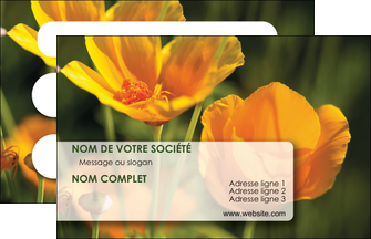 personnaliser maquette carte de visite fleuriste et jardinage fleurs nature printemps MLGI35968