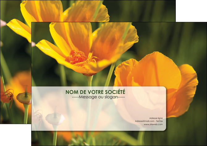 modele en ligne affiche fleuriste et jardinage fleurs nature printemps MLGI35984