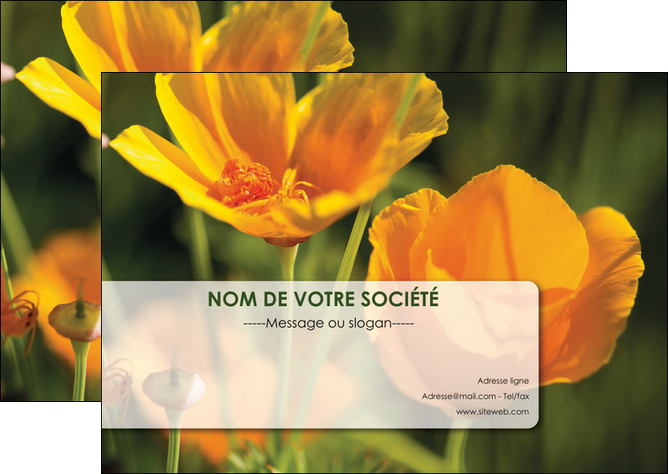 maquette en ligne a personnaliser flyers fleuriste et jardinage fleurs nature printemps MLGI35986