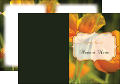 creer modele en ligne depliant 2 volets  4 pages  fleurs nature printemps MLGI35998