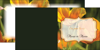 imprimerie depliant 2 volets  4 pages  fleurs nature printemps MLGI36002