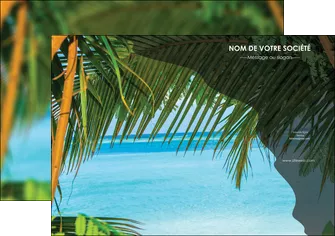 maquette en ligne a personnaliser affiche mer plage nature MLGI36072