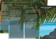 cree depliant 3 volets  6 pages  mer plage nature MLGI36074