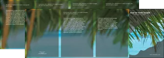 faire modele a imprimer depliant 4 volets  8 pages  mer plage nature MLGI36084