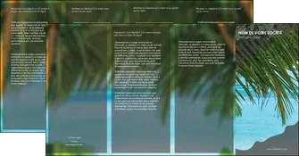 cree depliant 4 volets  8 pages  mer plage nature MLGI36088