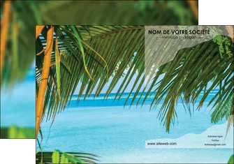 creation graphique en ligne pochette a rabat mer plage nature MLGI36092