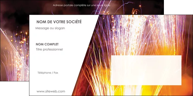 creer modele en ligne enveloppe reception et animation feu dartifice artificier artilleur MID36112