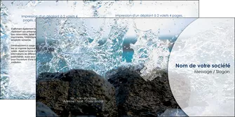 cree depliant 2 volets  4 pages  eau flot mer MLGI36392