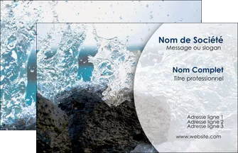creation graphique en ligne carte de visite eau flot mer MLGI36418