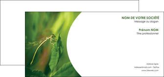 maquette en ligne a personnaliser carte de correspondance vert libellule nature MLGI36508