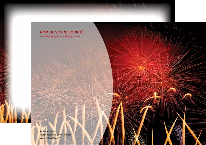 personnaliser maquette flyers 14 juillet feux dartifice artificier MLGI36632