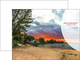 maquette en ligne a personnaliser pochette a rabat tourisme  plage mer nature MIDLU36710