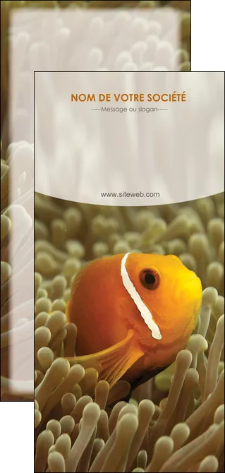 personnaliser maquette flyers paysage belle photo nemo poisson MIFCH36864