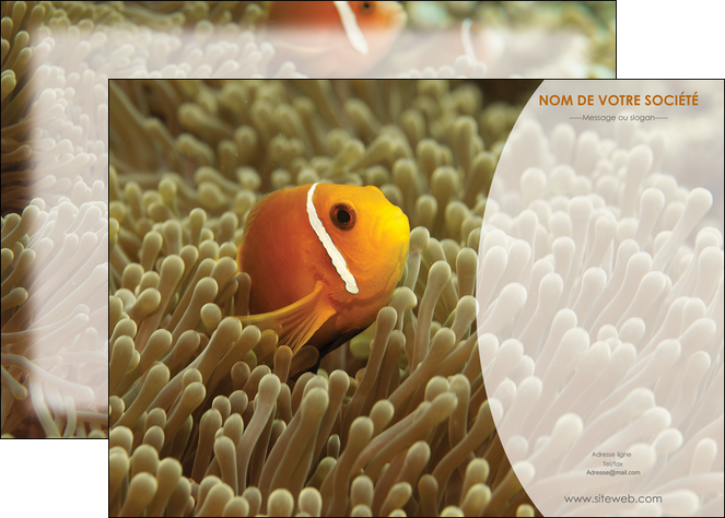 creer modele en ligne affiche paysage belle photo nemo poisson MLIP36866