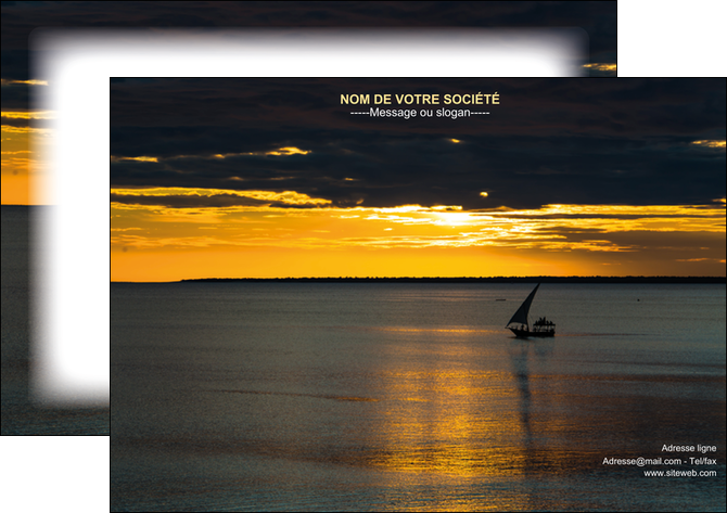 faire modele a imprimer affiche sejours pirogue couche de soleil mer MLIP36902