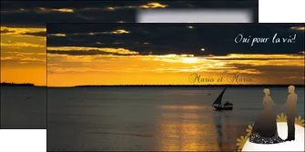 creer modele en ligne depliant 2 volets  4 pages  pirogue couche du soleil ile MLGI36956